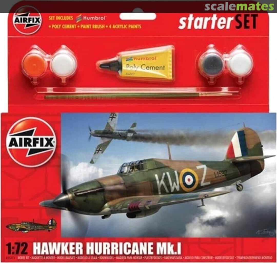 Boxart Hawker Hurricane Mk.I A55111 Airfix