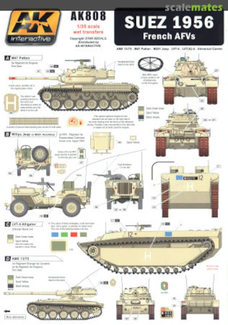 Boxart Suez 1956 French AFVs AK 808 AK Interactive