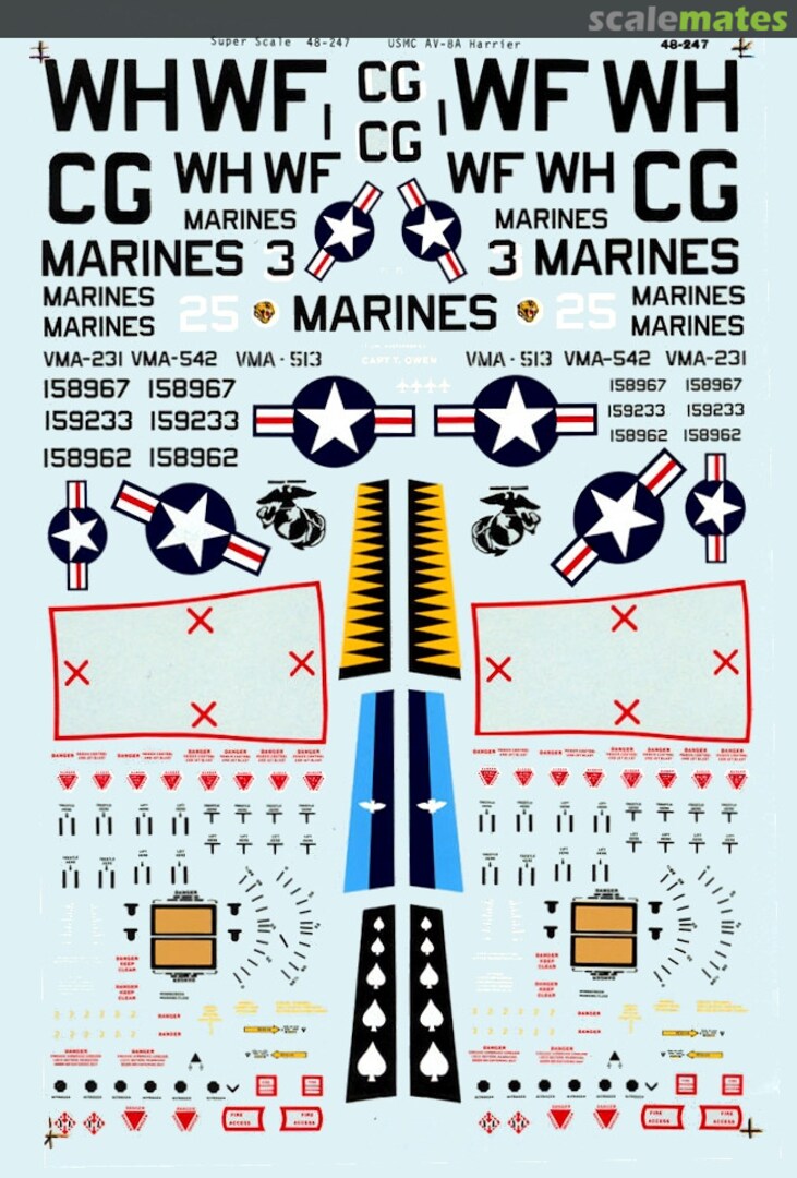 Boxart USMC AV-8 Harrier 48-0247 SuperScale International