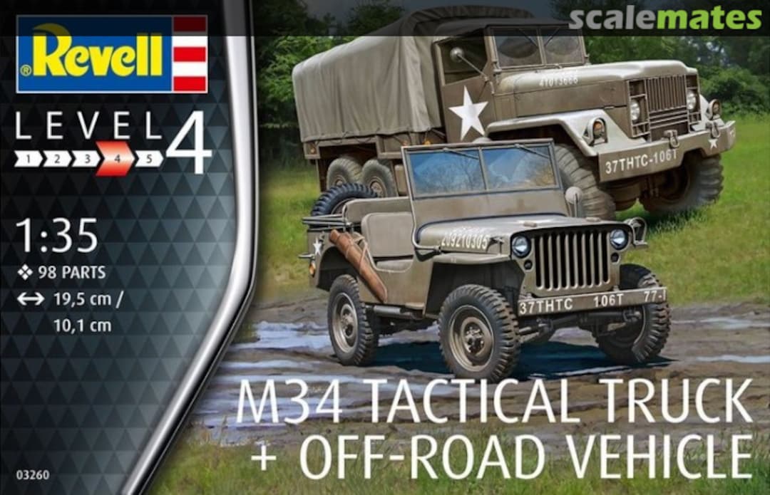 Boxart M34 Tactical Truck + Off-Road Vehicle 03260 Revell