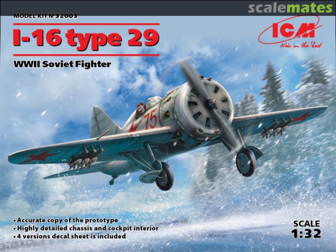 Boxart I-16 type 29 32003 ICM