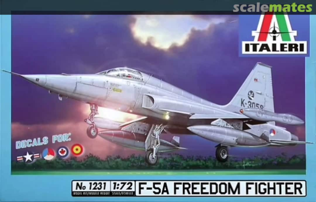 Boxart F-5A Freedom Fighter 1231 Italeri