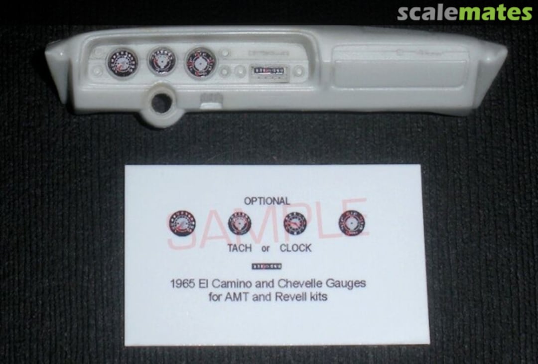 Boxart 1965 El Camino - Chevelle Gauge Faces  Best Model Car Parts