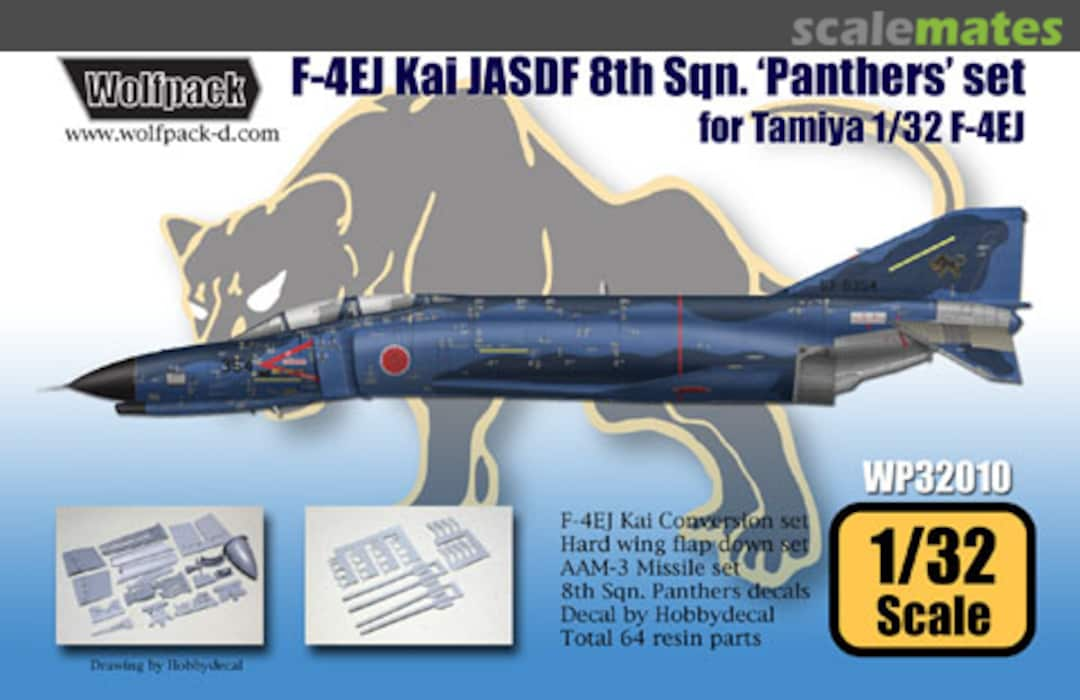 Boxart F-4EJ Kai JASDF 8th Sqn. 'Panthers' set WP32010 Wolfpack