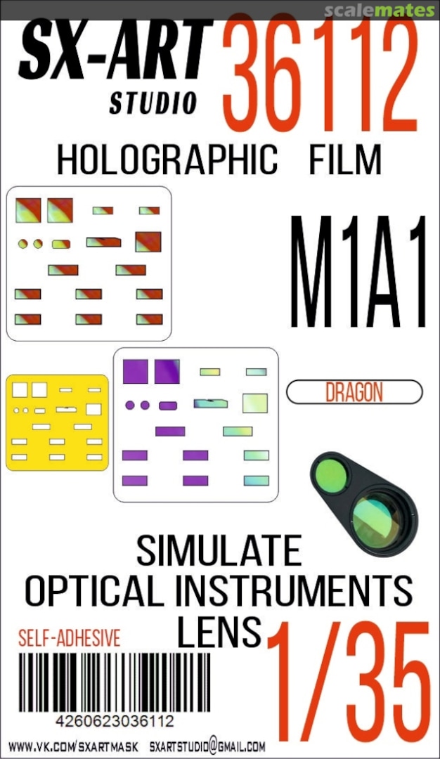 Boxart M1A1 holographic film 36112 SX-Art