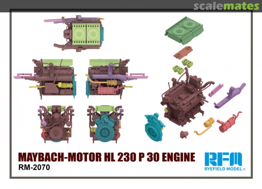 Boxart MAYBACH-Motor HL 230 P 30 Engine RM-2070 Rye Field Model