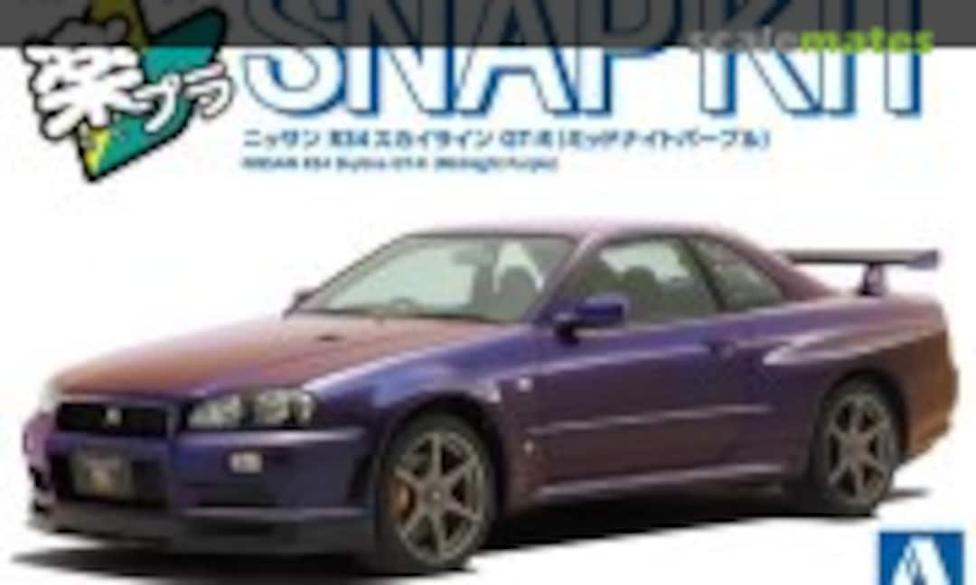 1:32 Nissan R34 Skyline GT-R (Midnight Purple) (Aoshima 200469)