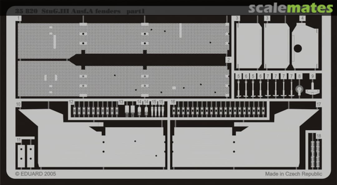 Boxart StuG III Ausf. A Kettenbleche 35820 Eduard