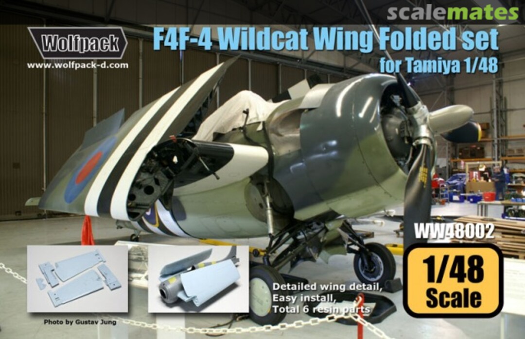 Boxart F4F-4 Wildcat Wing Folded Set WW48002 Wolfpack