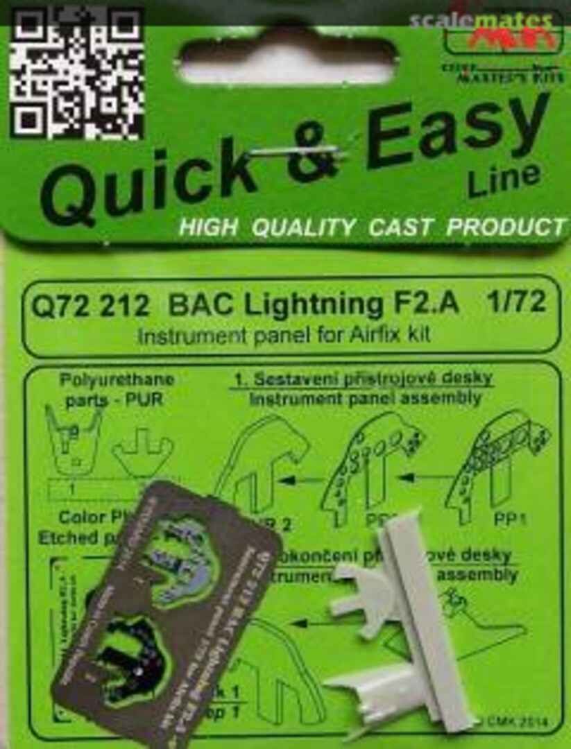 Boxart BAC Lightning F2.A Instrument panel Q72212 CMK