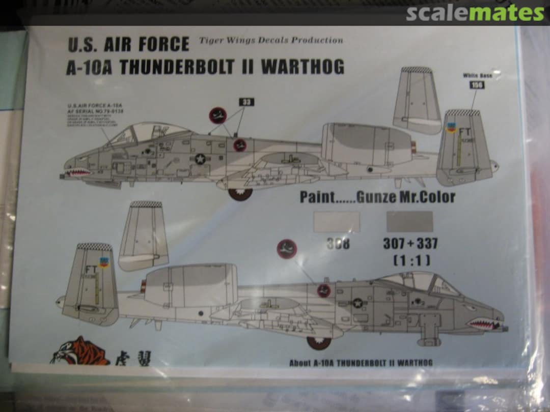 Boxart A-10A Thunderbolt II Warthog 48-117 Tiger Wings