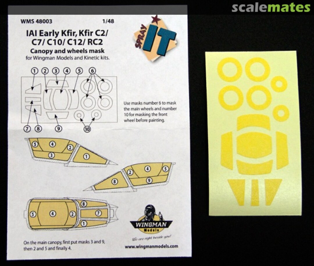 Boxart IAI Kfir C1 to C12 and RC2 WMS48003 Wingman Models