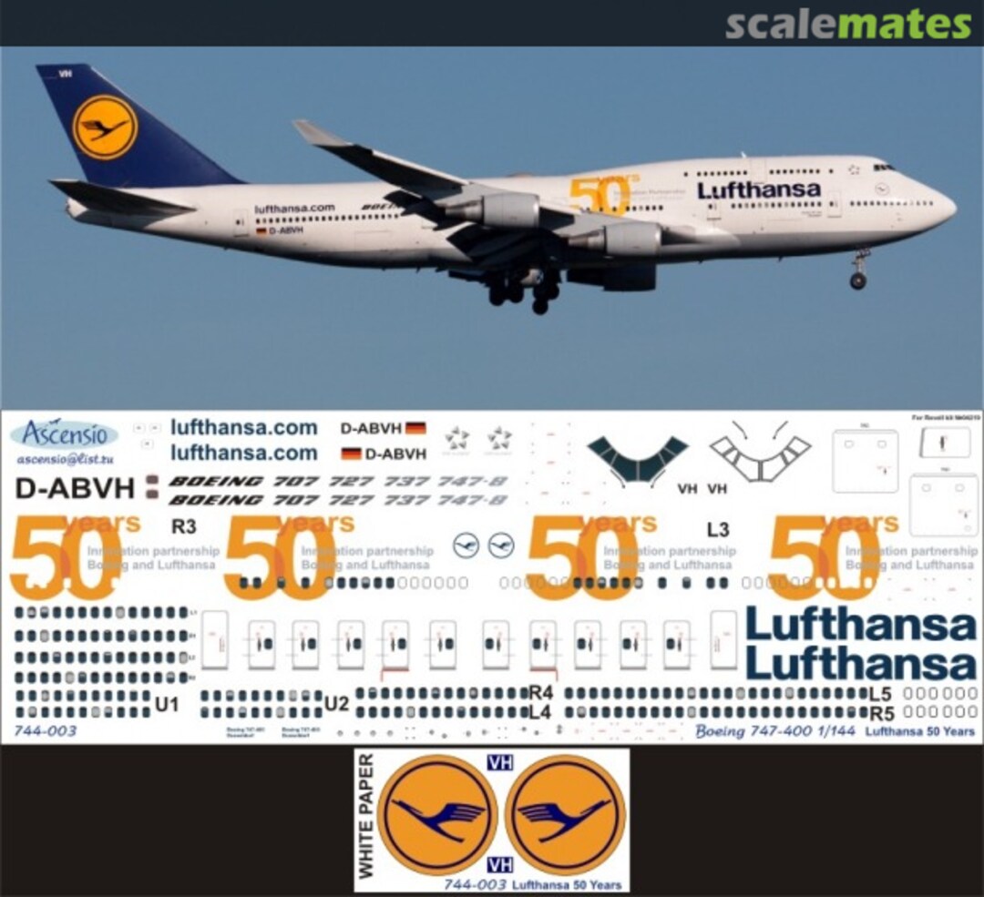 Boxart Boeing 747-400 Lufthansa 744-003 Ascensio