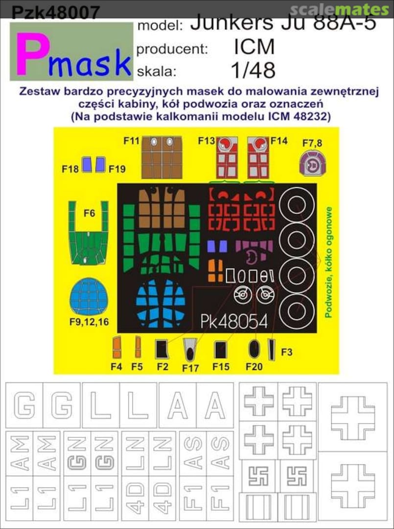 Boxart Junkers Ju 88A-5 PZK48007 Pmask