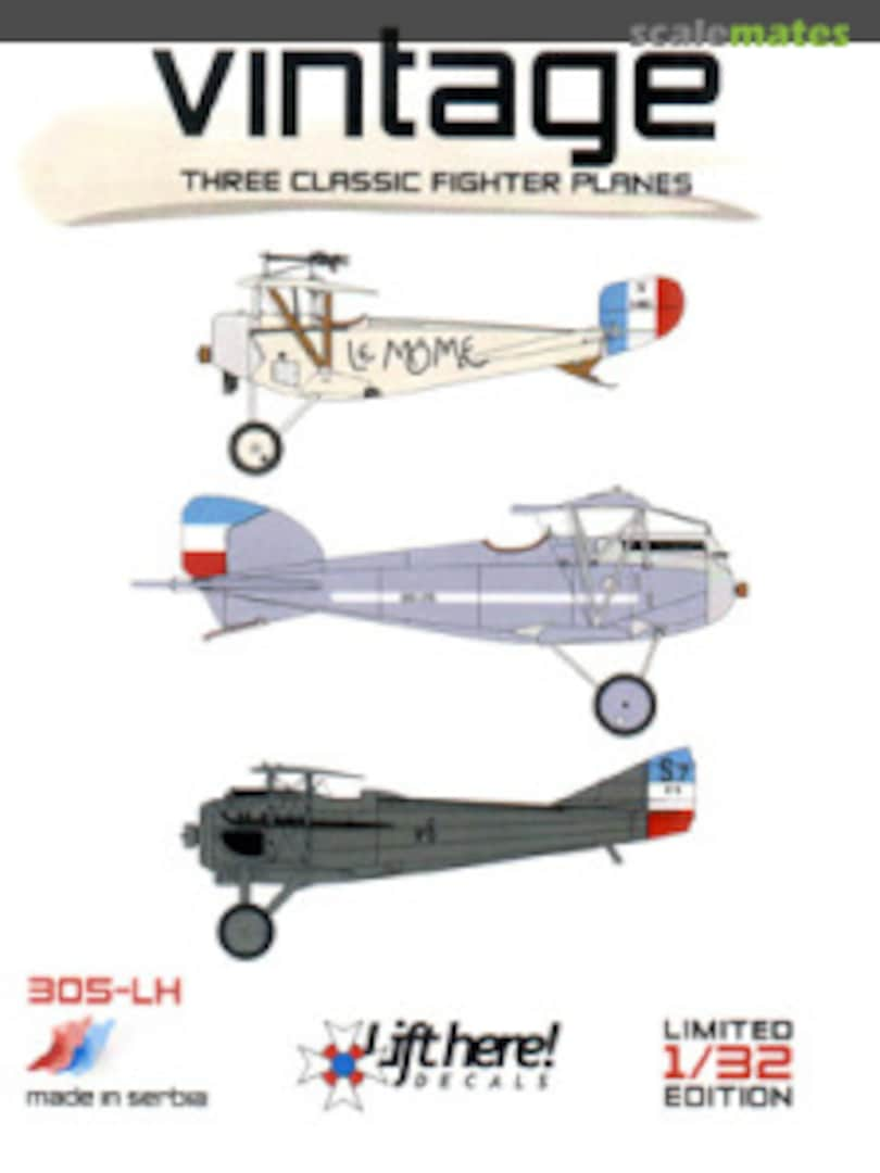 Boxart Vintage 305-LH Lift Here Decals