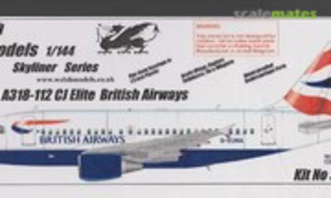 Airbus A318-112 CJ Elite British Airways (Welsh Models SL214P)