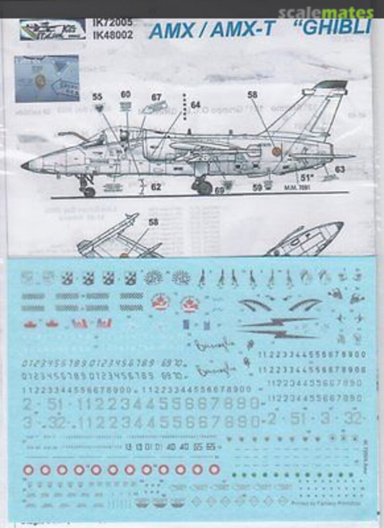 Boxart AMX / AMX-T "Ghibli" Aeronautica Militare Italiana IK72005 Italian Kits