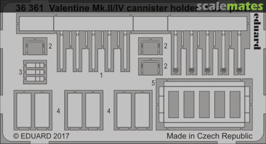 Boxart Valentine Mk.II/IV cannister holder 36361 Eduard