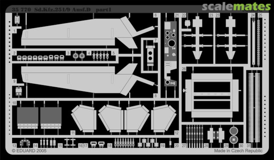 Boxart Sd.Kfz.251/9 Ausf.D 35770 Eduard