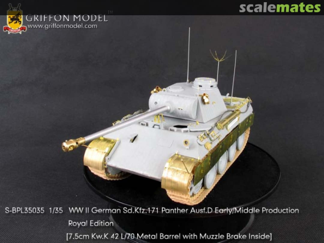 Boxart WW II German Sd.Kfz.171 Panther Ausf.D Early/Middle Production - Royal Edition S-BPL35035 Griffon Model