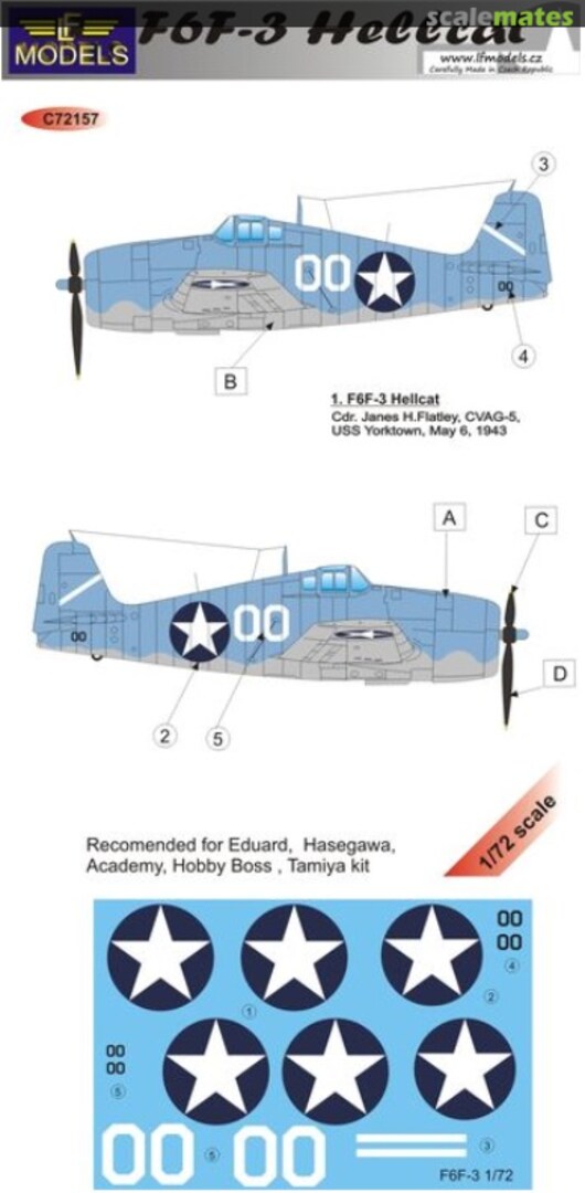 Boxart Grumman F6F-3 Hellcat C72157 LF Models