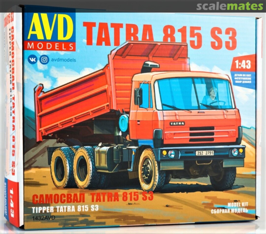 Boxart Tatra 815 S3 Tipper Truck 1432AVD AVD Models