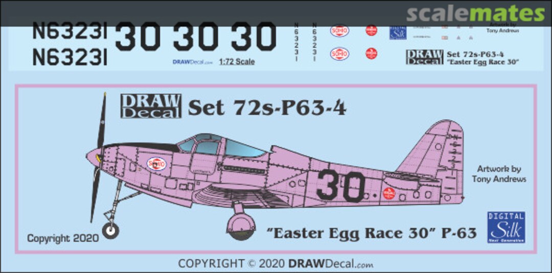 Boxart "Easter Egg Race 30" P-63 72-P63-04 Draw Decal