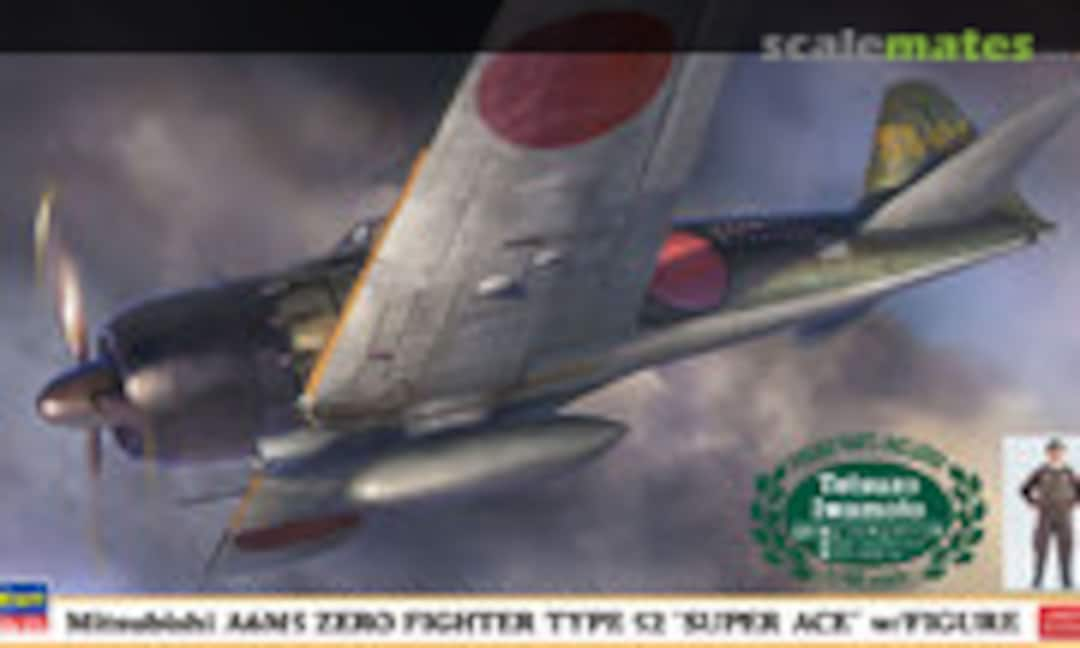 1:48 Mitsubishi A6M5 Zero Fighter Type 52 `Super Ace´ w/Figure Tetsuzo Iwamoto (Hasegawa 07497)