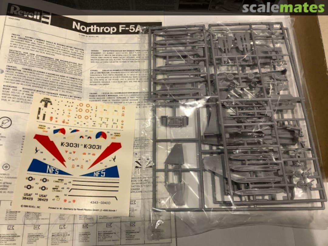 Contents Northrop F-5A Freedom Fighter 4343 Revell