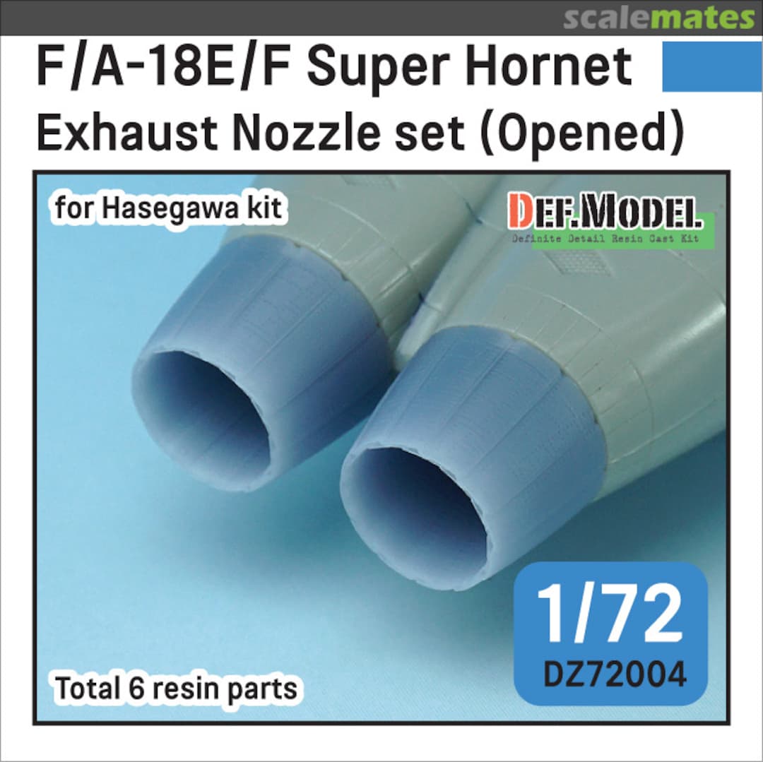 Boxart F/A-18E/F/G Super Hornet Exhaust Nozzle set - Opened DZ72004 Def.Model