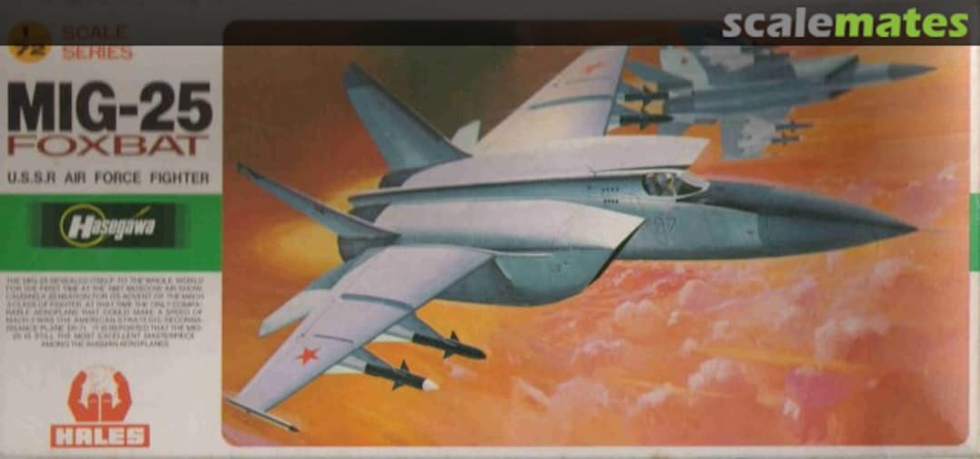 Boxart MiG-25 Foxbat JS-130 Hasegawa/Hales