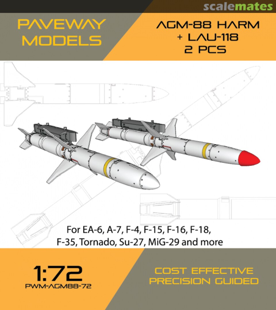 Boxart AGM-88 HARM + LAU-118 PWM-AGM88-72 Paveway Models