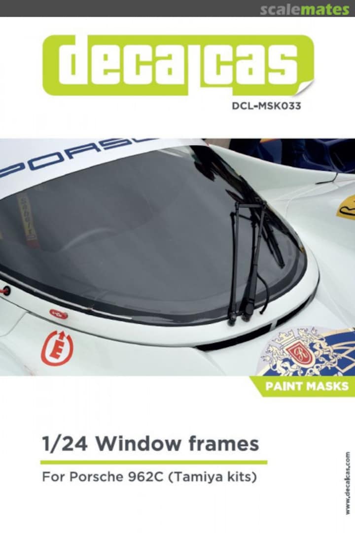 Boxart Porsche 962C Window Frame masks DCL-MSK033 Decalcas