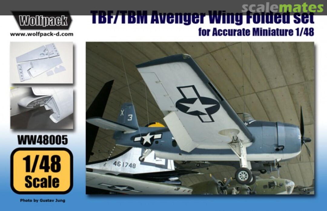 Boxart TBF/TBM Avenger Wing Folded Set WW48005 Wolfpack