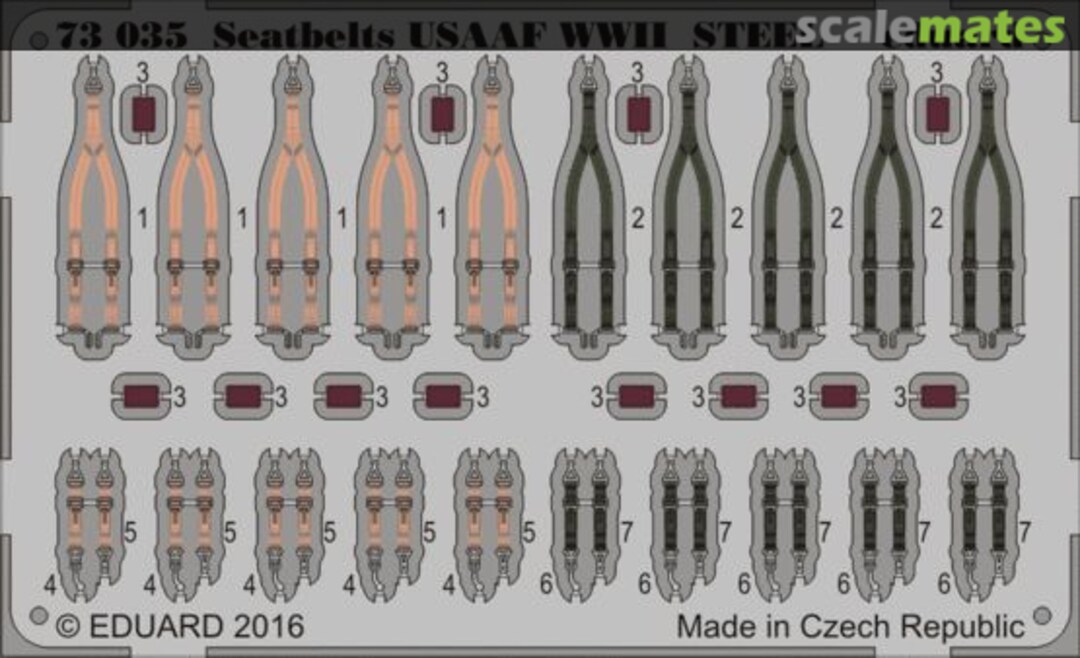 Boxart Seatbelts USAAF WWII 73035 Eduard