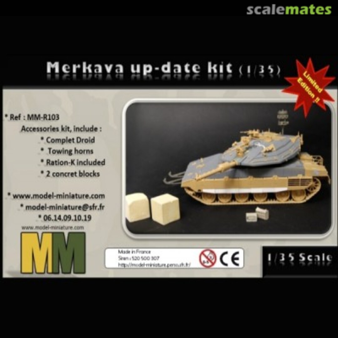 Boxart Merkava Up-Date kit 2012 mit WindBreaker Protection System MM-R103 Model Miniature