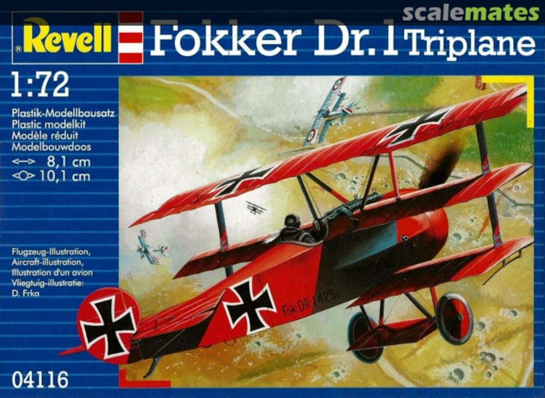 Boxart Fokker Dr.1 Triplane 04116 Revell