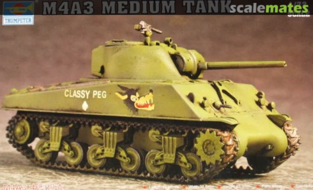 Boxart M4A3 Medium Tank 07224 Trumpeter