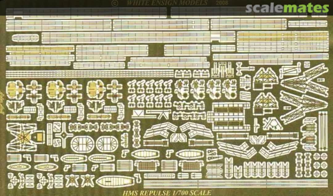 Boxart HMS Repulse PE 780 White Ensign Models