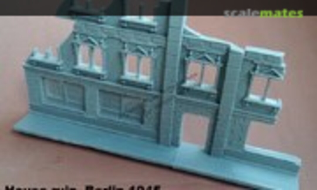 1:72 House ruin. Berlin 1945 (Modell Trans Modellbau MTR7208)