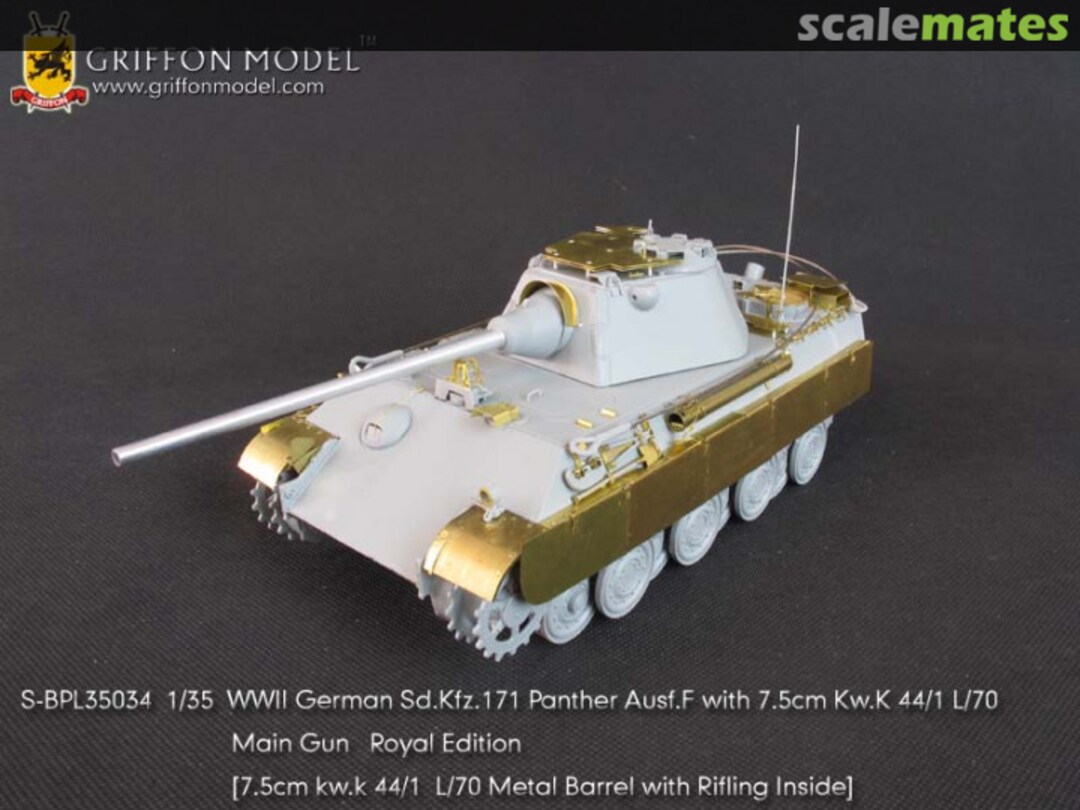 Boxart WWII German Sd.Kfz.171 Panther Ausf.F with 7.5cm Kw.K 44/1 L/70 Main Gun - Royal Edition S-BPL35034 Griffon Model