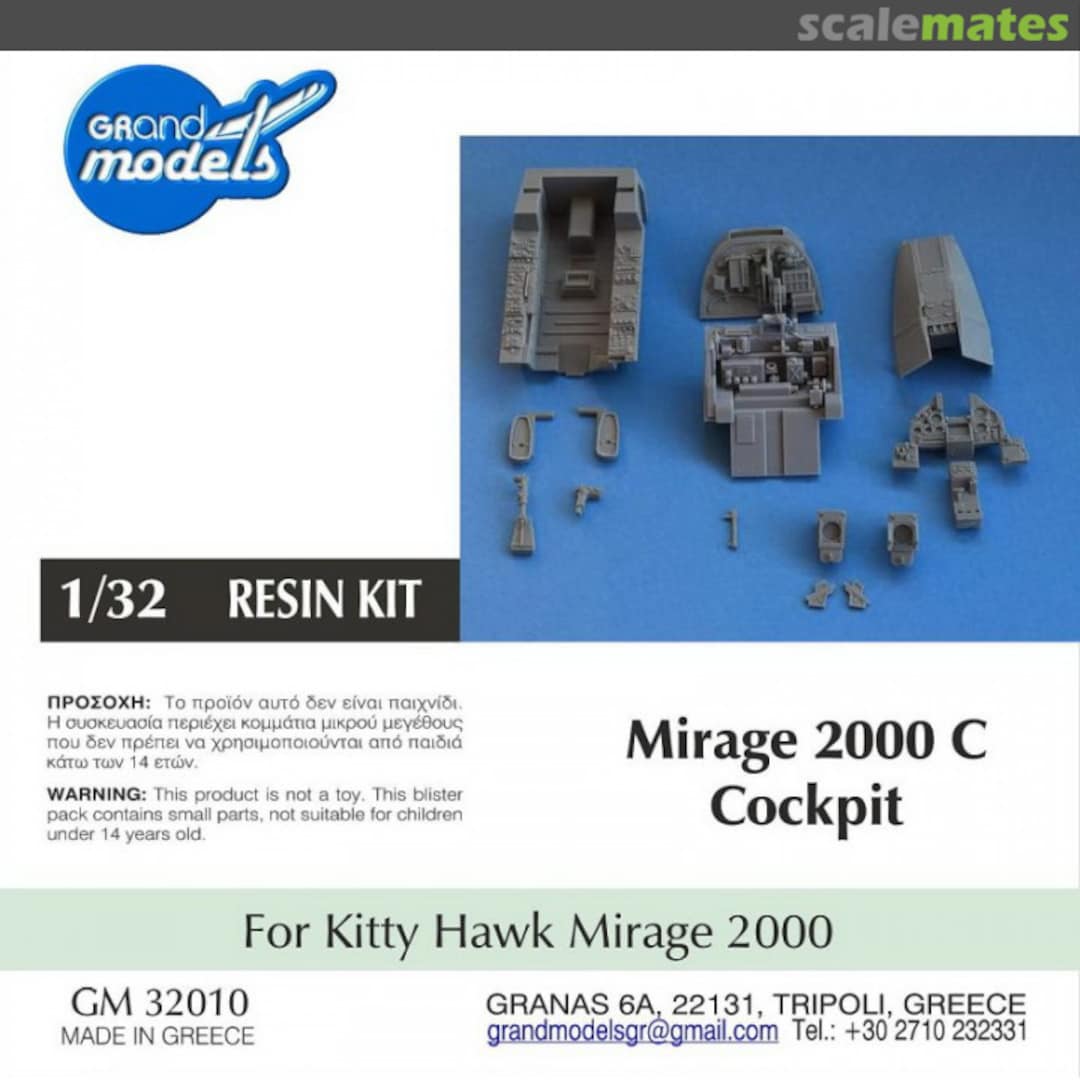 Contents Mirage 2000C, cockpit (French version) GM 32010 Grand Models