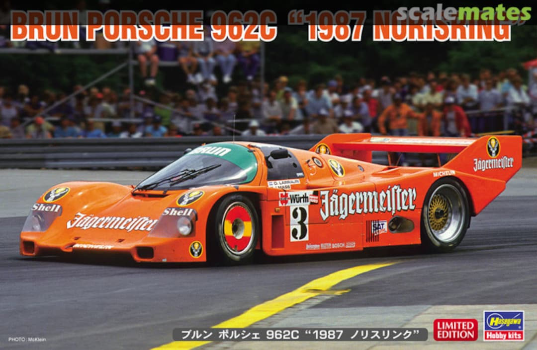 Boxart Brun Porsche 962C "1987 Norisring" 20557 Hasegawa