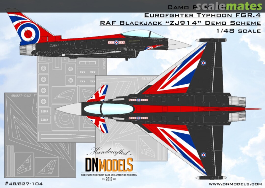 Boxart RAF Blackjack Eurofighter Typhoon FGR.4 Demo Scheme 48/827-104 DN Models