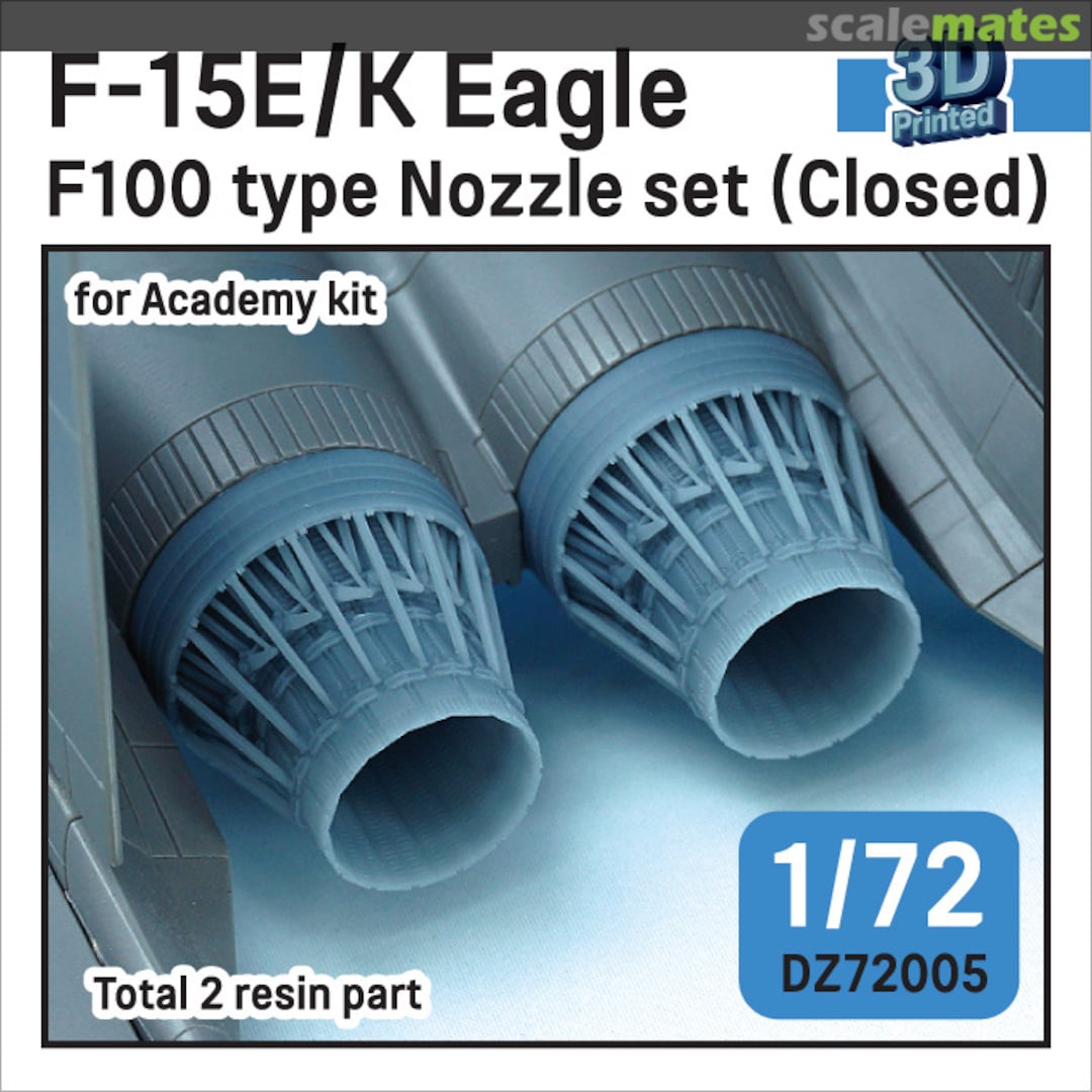 Boxart F-15E/K Eagle Nozzle set (F100 type) - Closed DZ72005 Def.Model