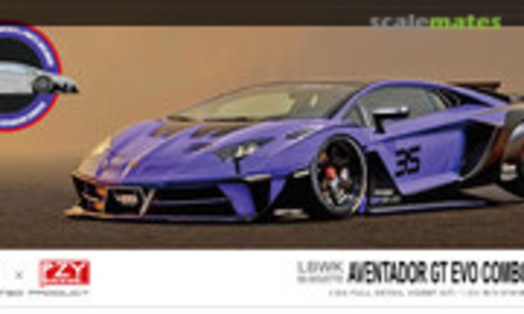 1:24 LBWK Silhouette Aventador GT EVO Combo Version (KitBox &amp; PZY Model KB08-06)