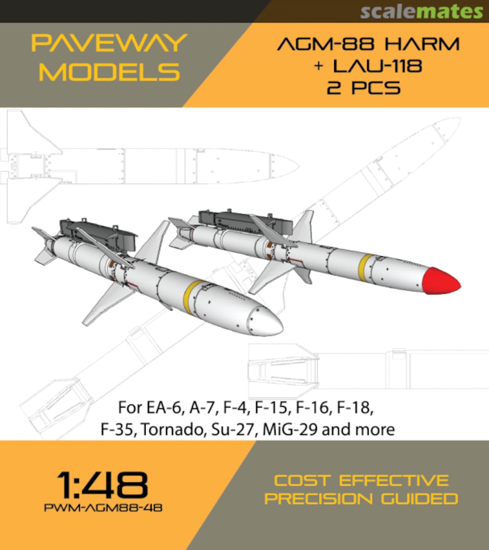 Boxart AGM-88 HARM + LAU-118 PWM-AGM88-48 Paveway Models