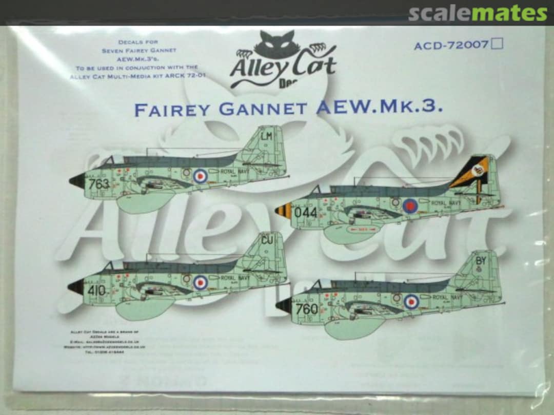 Boxart Fairey Gannet AEW Mk.3 ACD-72007 Alley Cat