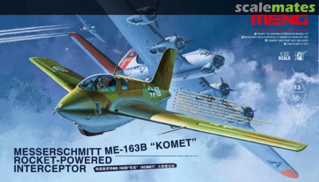 Boxart Messerschmitt Me-163B "Komet" QS-001 Meng Model