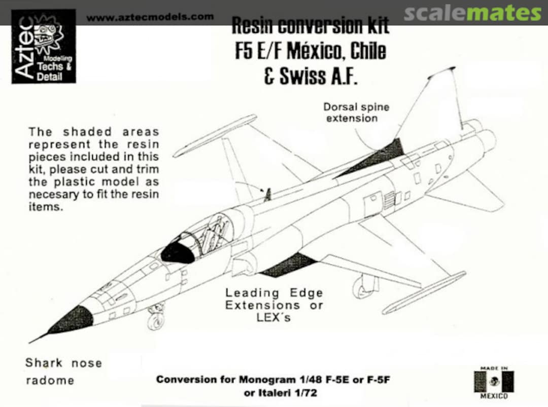 Boxart F-5E/F R72-003 Aztec Models